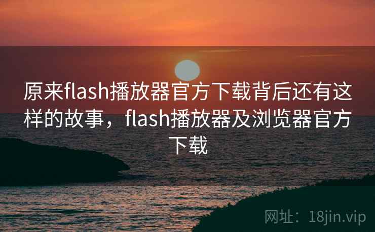 原来flash播放器官方下载背后还有这样的故事,flash播放器及浏览器官方下载